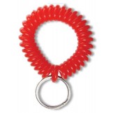 Solid Color Wrist Coil-Split Ring - 100 Pack